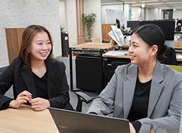 社内のコミュニケーションも活発で、様々な視点から考える力が身に付きます。