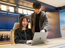 困ったときには先輩社員がサポートするので安心。どんどんチャレンジできる環境です