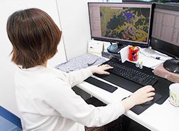 こちらは、地図ソフトを使用している様子です。