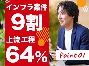インフラ案件9割！オンプレミス~クラウドまで幅広い案件がございます！