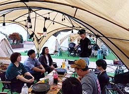 ▲社内イベントとしてBBQを実施。久しぶりにメンバーが対面で顔を合わせて盛り上がりました！