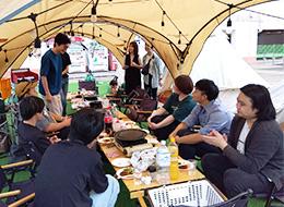 ▲社内イベントとしてBBQを実施。久しぶりにメンバーが対面で顔を合わせて盛り上がりました！