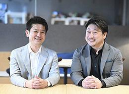 アクセンチュア株式会社、戦略ファーム ドリームインキュベータを経て、代表梅津と当社を創業。（写真左）