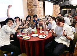 総会での一枚！当社ではコミュニケーションを大切にしており、対面機会を増やしています。