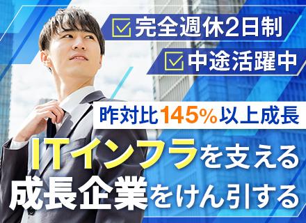 営業*早期キャリアアップ可*新規拡大フェーズ*昨対比145％伸長*官公庁・自治体・教育機関からのニーズ多
