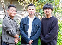 代表取締役（写真中央）