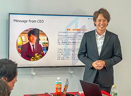 社員の成長と共に、会社が成長していくことが嬉しいですね。／代表取締役　松下