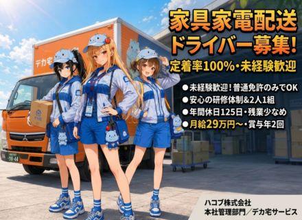 家具家電の配送ドライバー／「ドライブが好き」「人と話すのが好き」それだけでOK！まずはカジュアル面談もOK