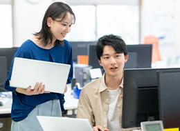 心身の健康を保ちながら、仕事もプライベートも充実させられる環境です。