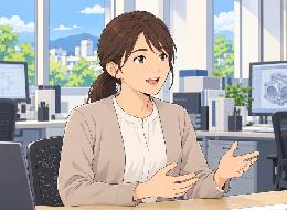 事務職から転職し、製品製作と検査表づくりを担当。自作の表が後工程と品質を支える手応えがあります。